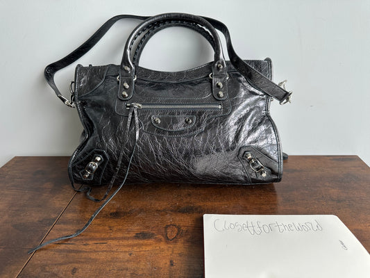 (Copy) Balenciaga city leather stud bag