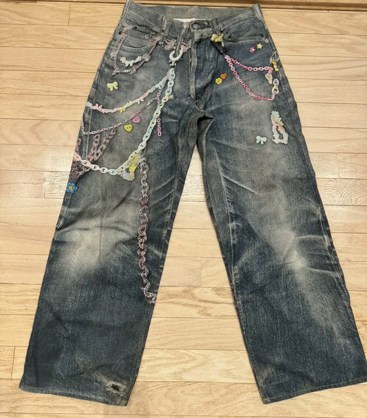 Acne studio 3rd print denim