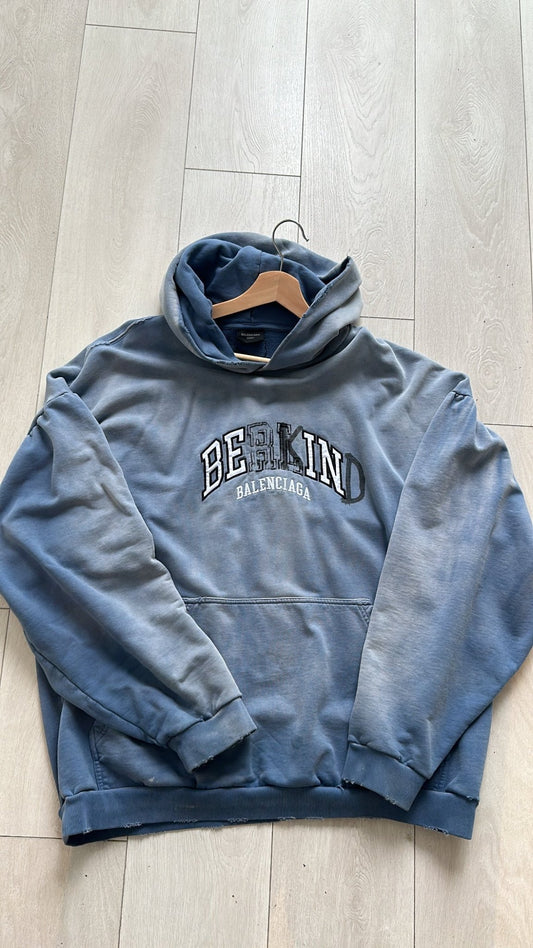 Balenciaga be kind blue hoodie - Private property